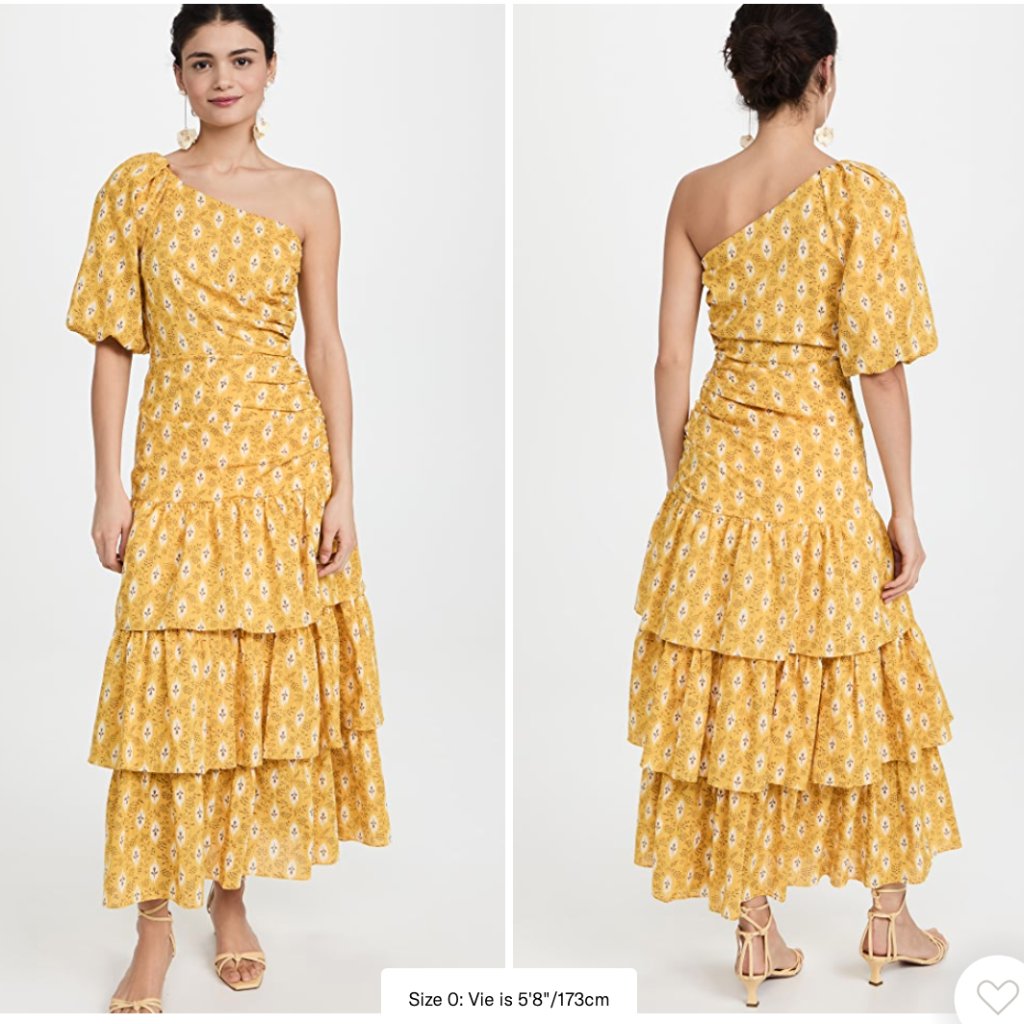 Nwt Veronica Beard Virginia One-Shoulder Dress - Size Us 4